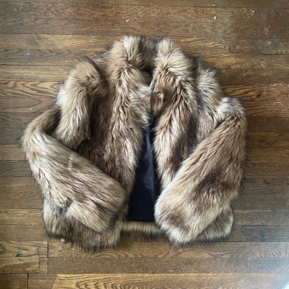 Unreal Fur Jackets & Blazers - Unreal Fur Chocolate Faux Fur Jacket
